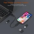 Round Bamboo Multi USB Charging Adapter Cable Kit | https://www.bestnamebadges.com