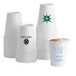 White Paper Hot/Cold Disposable Beverage Drinking Cup | https://www.bestnamebadges.com