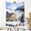 Full Color Custom Large Soft Flannel Fleece Blanket 60"x45" | https://www.bestnamebadges.com