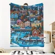 Full Color Custom Large Soft Flannel Fleece Blanket 60"x45" | https://www.bestnamebadges.com