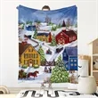 Full Color Custom Large Soft Flannel Fleece Blanket 60"x45" | https://www.bestnamebadges.com