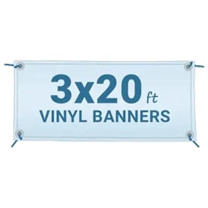 Vinyl Banner 3' x 20' | https://www.bestnamebadges.com