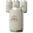 Canvas Foam Can Cooler | https://www.bestnamebadges.com