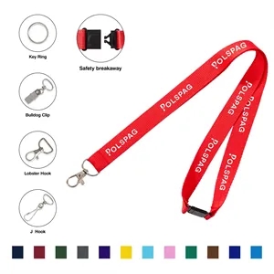 Custom Printed Lanyard With Safety Breakaway