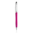 Slender Crystalline Plastic Ballpoint Pen with Stylus | https://www.bestnamebadges.com