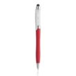 Slender Crystalline Plastic Ballpoint Pen with Stylus | https://www.bestnamebadges.com