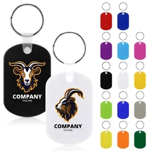 Oval Shape Pvc Key Chain