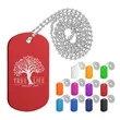 Custom Metal Dog Tag Keychain | https://www.bestnamebadges.com