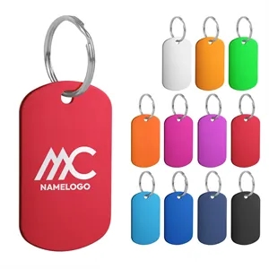 Custom Metal Dog Tag Keychain