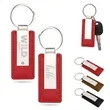 Metal Keychain With PU Leather | https://www.bestnamebadges.com