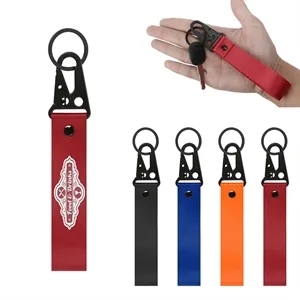 Motorcycle Wrist Keychain With Black Eagle Mouth Buckle