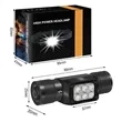 Three Color Strong Rechargeable Headlamp | https://www.bestnamebadges.com