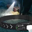 Three Color Strong Rechargeable Headlamp | https://www.bestnamebadges.com