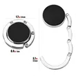 Foldable Metal Purse Hook | https://www.bestnamebadges.com