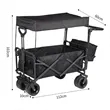 Foldable Canopy Wagon Garden Cart | https://www.bestnamebadges.com