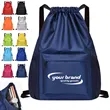 Drawstring Backpack with Wet and Dry Compartments | https://www.bestnamebadges.com