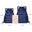 Drawstring Backpack with Wet and Dry Compartments | https://www.bestnamebadges.com