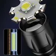 Rechargeable LED Flashlight with COB Side Light | https://www.bestnamebadges.com