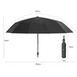 Auto Open Folding LED Umbrella | https://www.bestnamebadges.com
