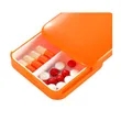 Compact Dual-Compartment Sliding-Lid Pill Organizer | https://www.bestnamebadges.com