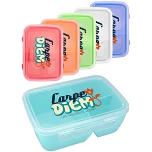 Full Color Lunch To Go Container | https://www.bestnamebadges.com