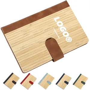 Bamboo Hardcover Notebook With Magnetic Closure In Stock