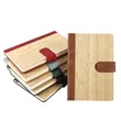 Bamboo Hardcover Notebook With Magnetic Closure In Stock | https://www.bestnamebadges.com