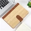 Bamboo Hardcover Notebook With Magnetic Closure In Stock | https://www.bestnamebadges.com