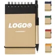 Recycled Spiral Notebook With Pen And Elastic Closure | https://www.bestnamebadges.com