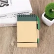 Recycled Spiral Notebook With Pen And Elastic Closure | https://www.bestnamebadges.com