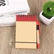 Recycled Spiral Notebook With Pen And Elastic Closure | https://www.bestnamebadges.com