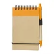 Recycled Spiral Notebook With Pen And Elastic Closure | https://www.bestnamebadges.com