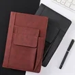 A5 Refillable Lined Leather Journal Notebook Hardcover Paper | https://www.bestnamebadges.com
