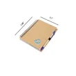Recycled Kraft Paper Notebook With Pen And Spiral Binding | https://www.bestnamebadges.com