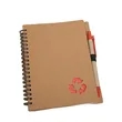 Recycled Kraft Paper Notebook With Pen And Spiral Binding | https://www.bestnamebadges.com