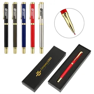 Custom Laser Engraved Metal Gel Pen Set