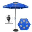 7' Heavy Duty Aluminum Market Umbrella With 6 Panels | https://www.bestnamebadges.com