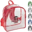 Premium Clear PVC Stadium Approved Backpack | https://www.bestnamebadges.com