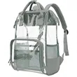 Premium Heavy Duty Clear PVC Transparent Backpack | https://www.bestnamebadges.com