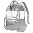 Premium Heavy Duty Clear PVC Transparent Backpack | https://www.bestnamebadges.com