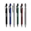 Soft Rubber Finish Click Metal Ballpoint Stylus Pen | https://www.bestnamebadges.com