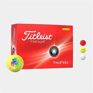 Titleist® 12 Pack TruFeel Golf Balls | https://www.bestnamebadges.com