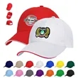 6 Panel Cotton Twill Sandwich Cap | https://www.bestnamebadges.com