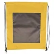 Large Front Pocket Dual Color Drawstring Backpack | https://www.bestnamebadges.com