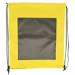 Large Front Pocket Dual Color Drawstring Backpack | https://www.bestnamebadges.com