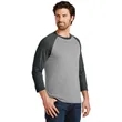 District Perfect Tri 3/4-Sleeve Raglan. | https://www.bestnamebadges.com