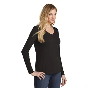 District Women's Very Important Tee Long Sleeve V-Neck. | https://www.bestnamebadges.com