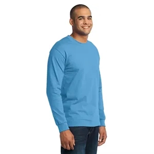 Port & Company - Long Sleeve Core Blend Tee. | https://www.bestnamebadges.com