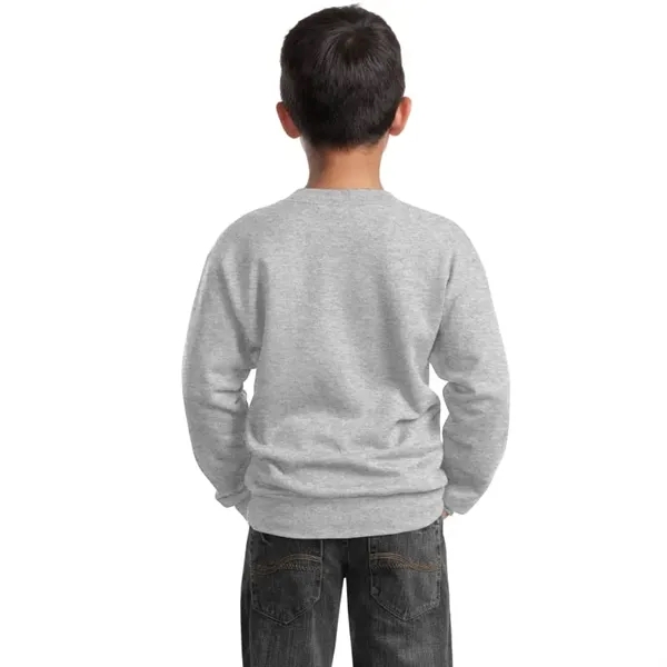 Port & Company Youth Core Fleece Crewneck Sweatshirt.