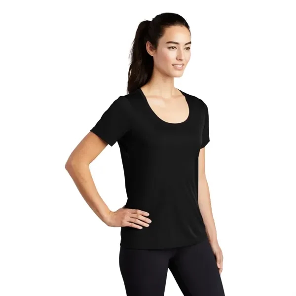 Sport-Tek Women's Posi-UV Pro Scoop Neck Tee.